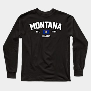 Montana Collegiate Preppy Long Sleeve T-Shirt